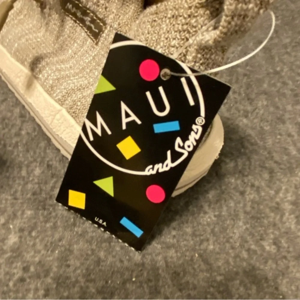 Maui And Son Loafer Shoes Mens Size 7 Beach Khaki Slip On Casual Lightweight New